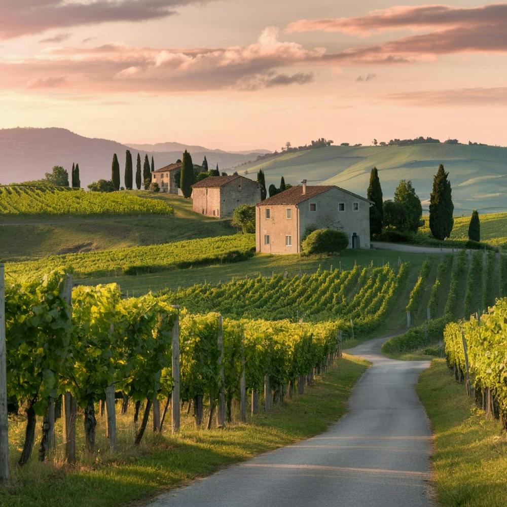 Sunset In Tuscany