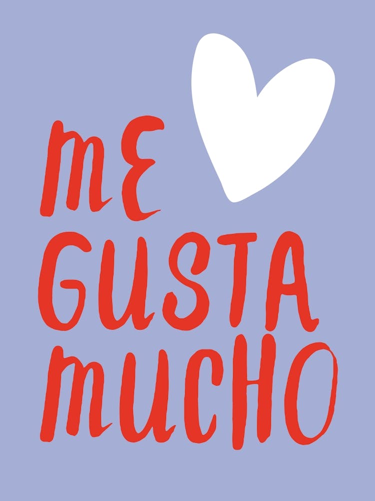 Me gusta mucho - purple/red