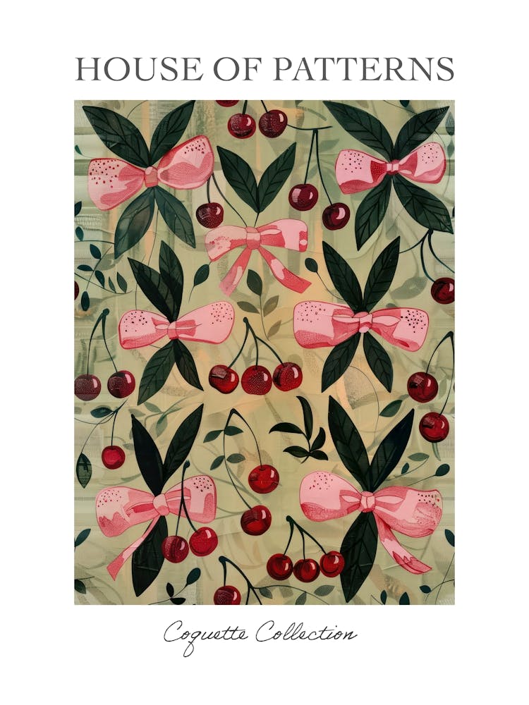 In My Bow Era 6 Pattern Poster