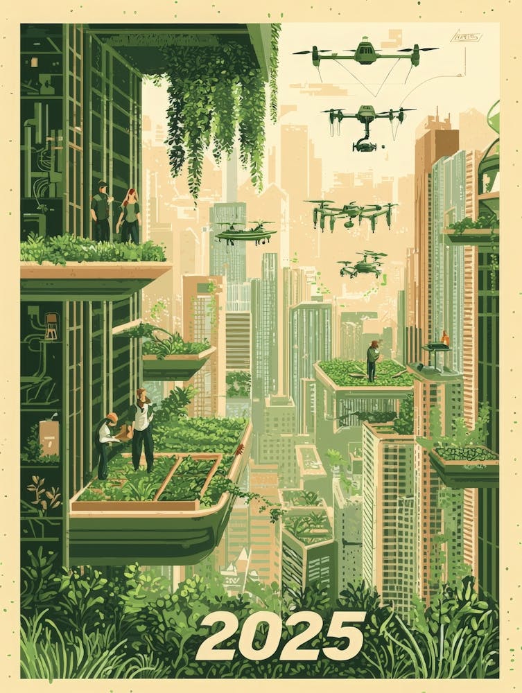 Aihrgdesign A Visionary Poster Depicting Green Skyscrapers An 836ef218 D80f 4594 Ba36 8bd2ab51ac42 2