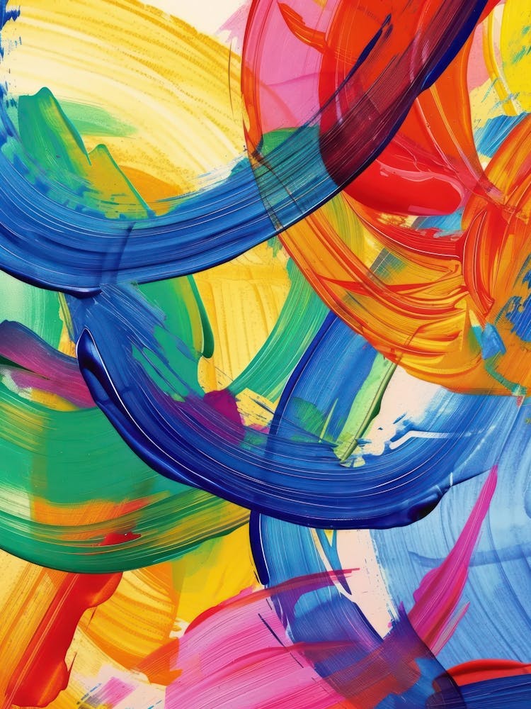 Rainbow Paint Brush Strokes 2