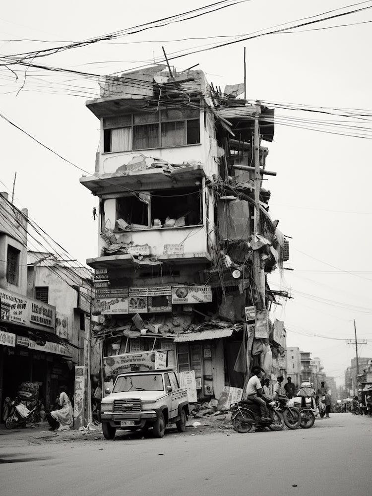 Bangalore, India, Black And White Old Photo 4