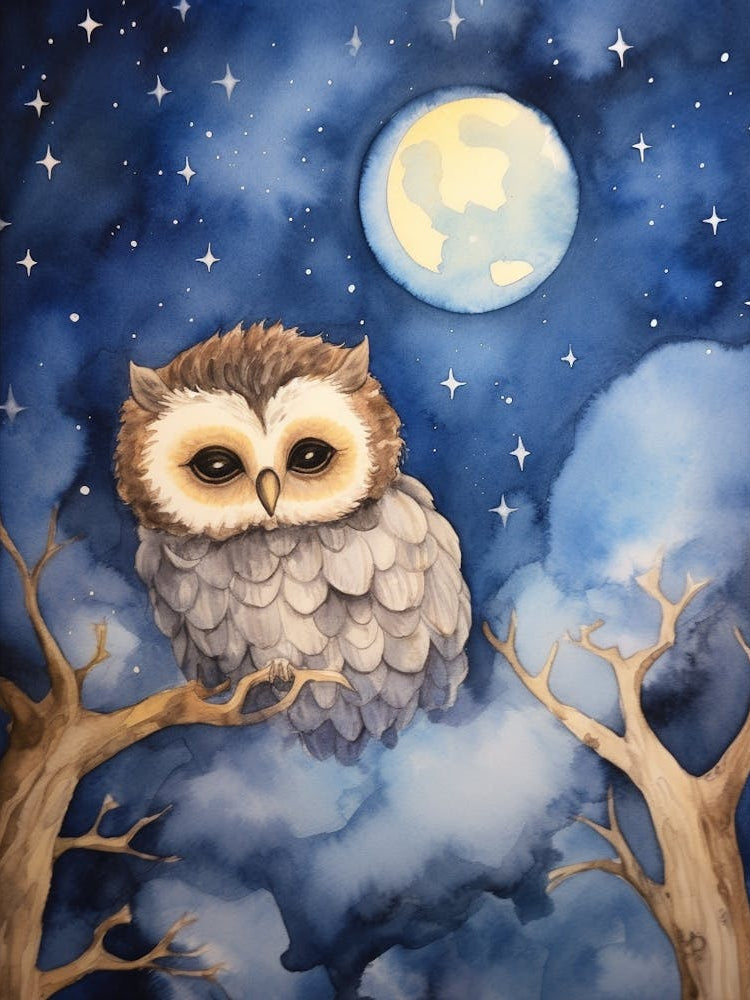 Baby Owl 3 Sleeping In The Clouds