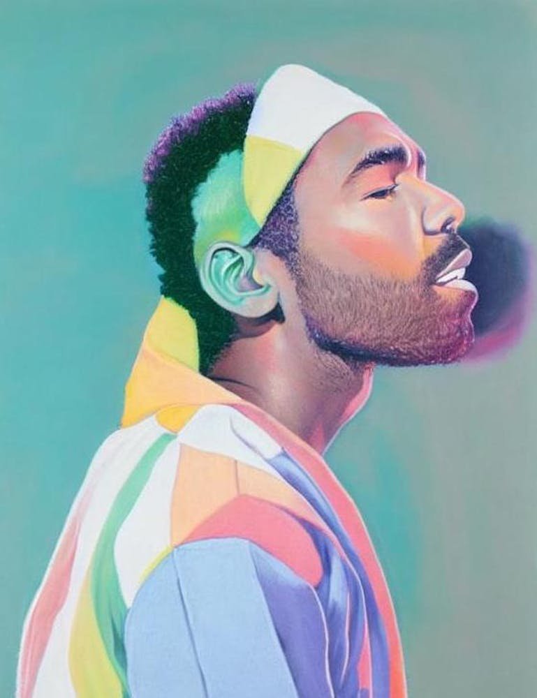 Childish Gambino Colourful Illustration