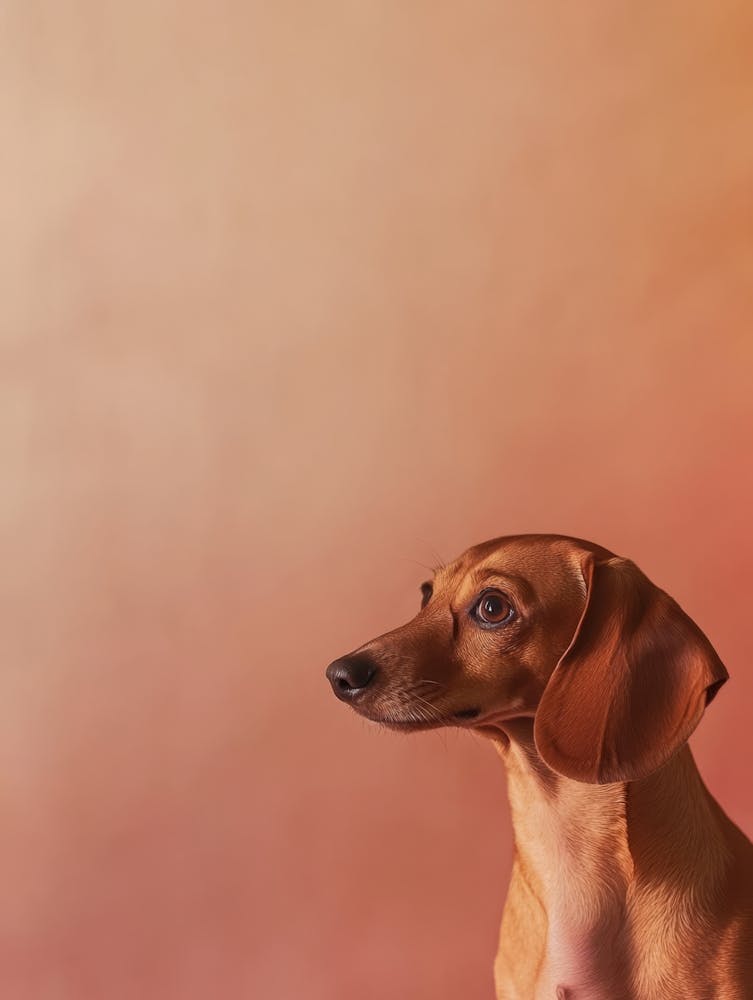 Dachshund Portrait.Generated AI.