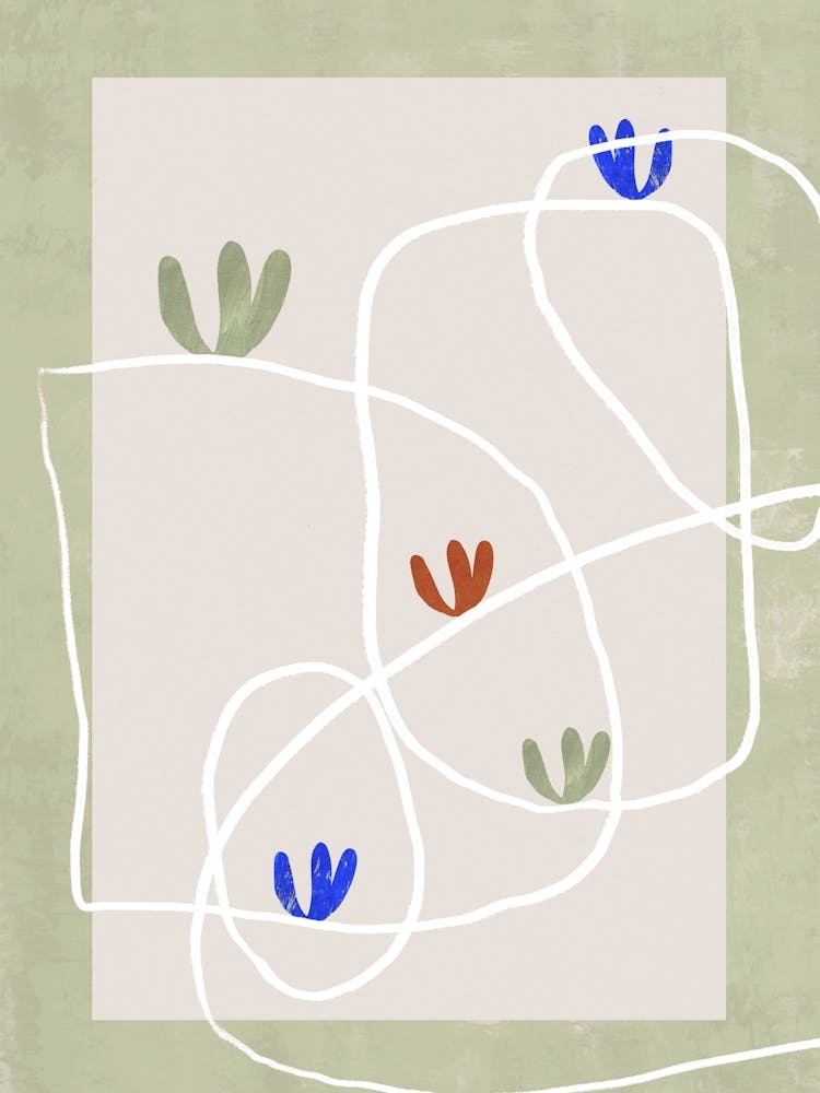 Fleeting blooms (green)