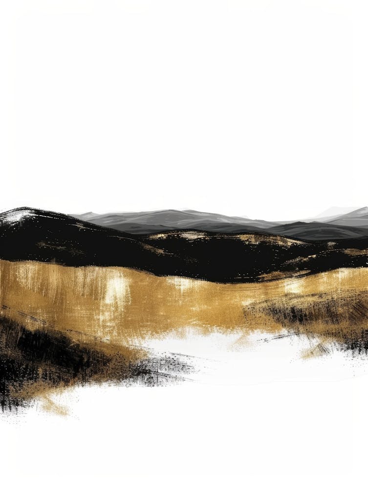 Gold And Black Canvas Print 10