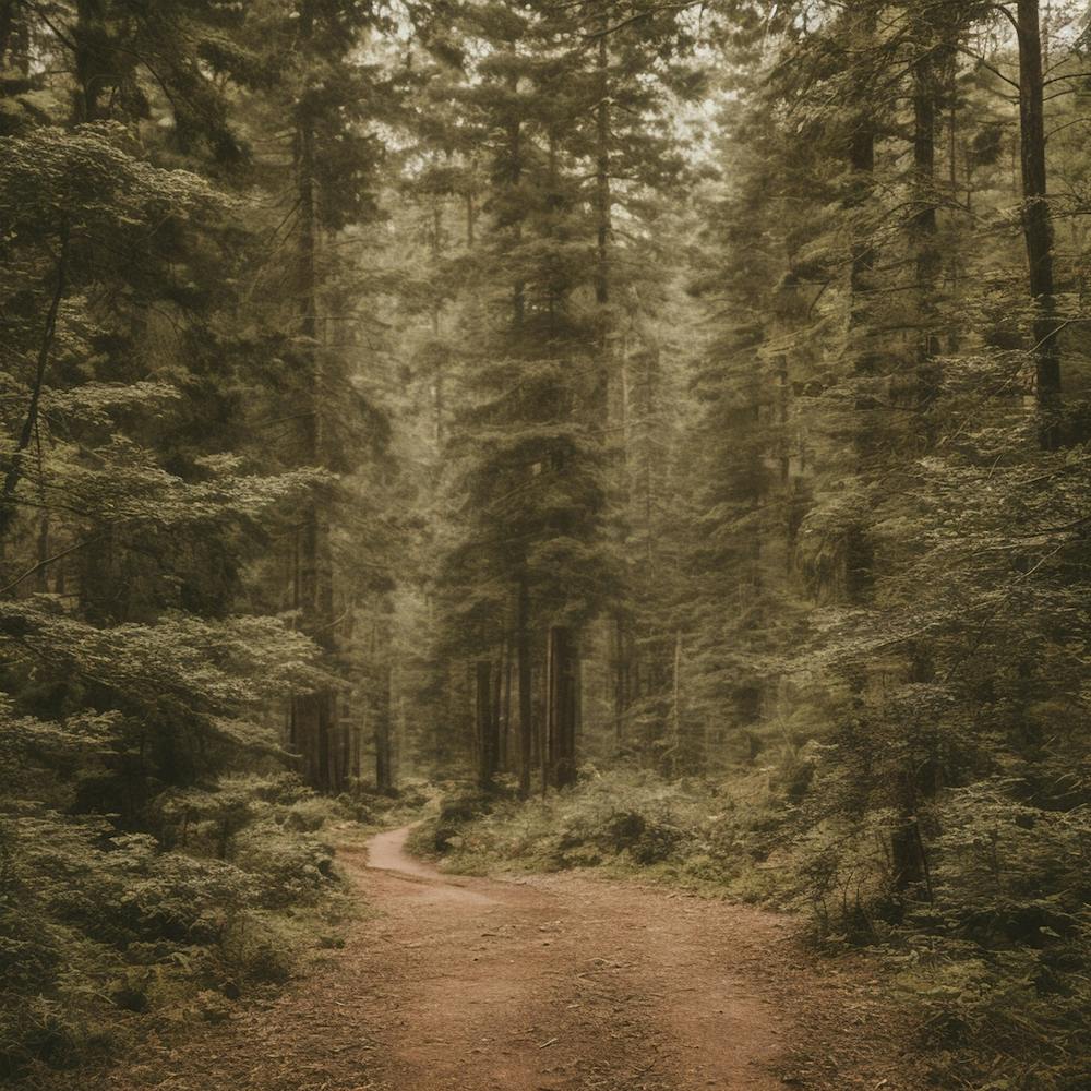 Dirt Road In The Forest