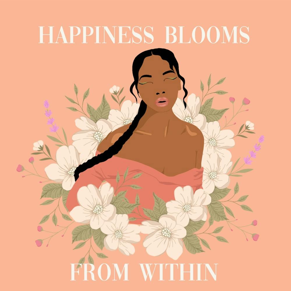 Happiness Bloom From Within Square