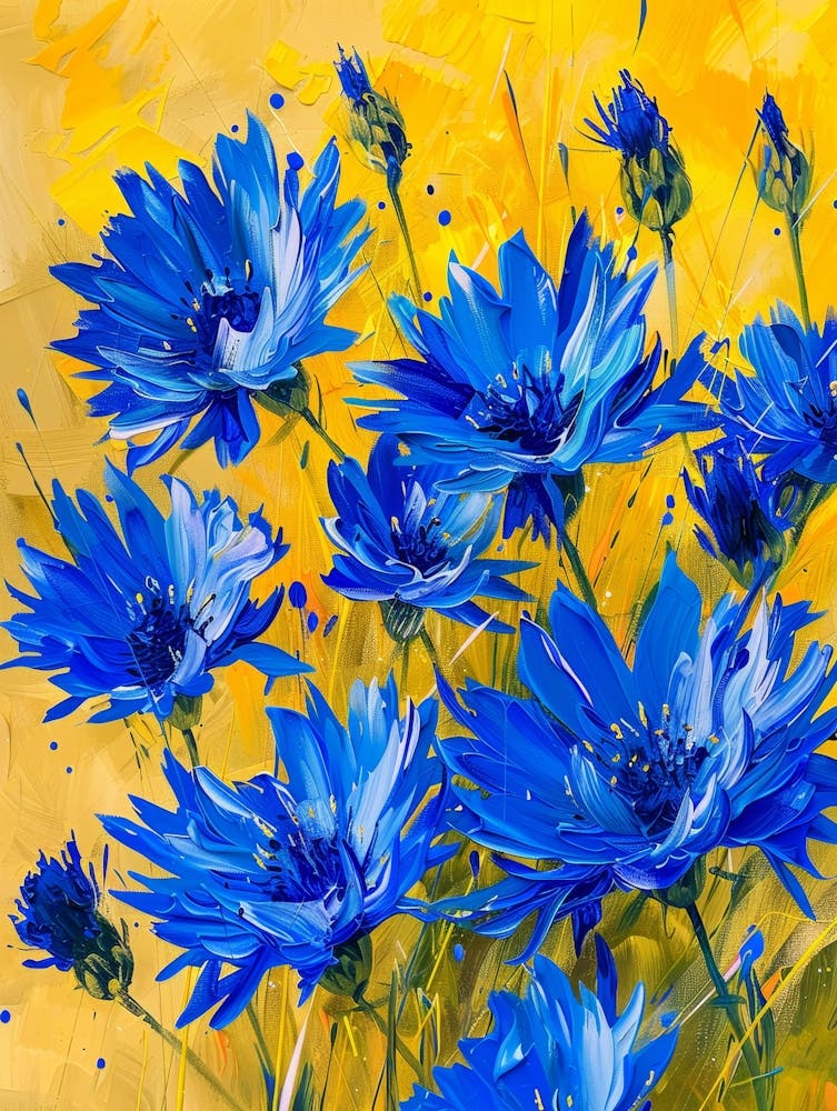Blue Cornflowers 3
