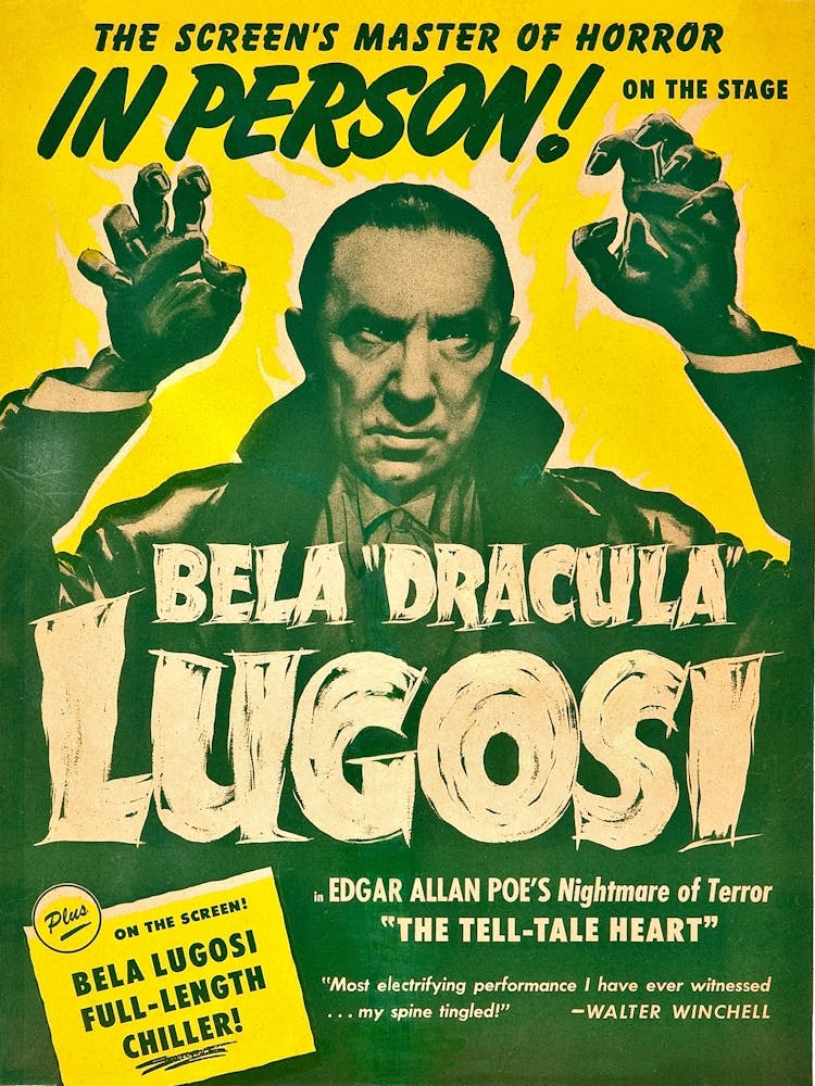 Bela Lugosi, Dracula, Movie Poster