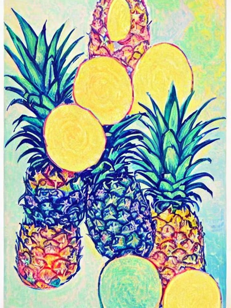 Pineapple Vintage Sketch Fruit