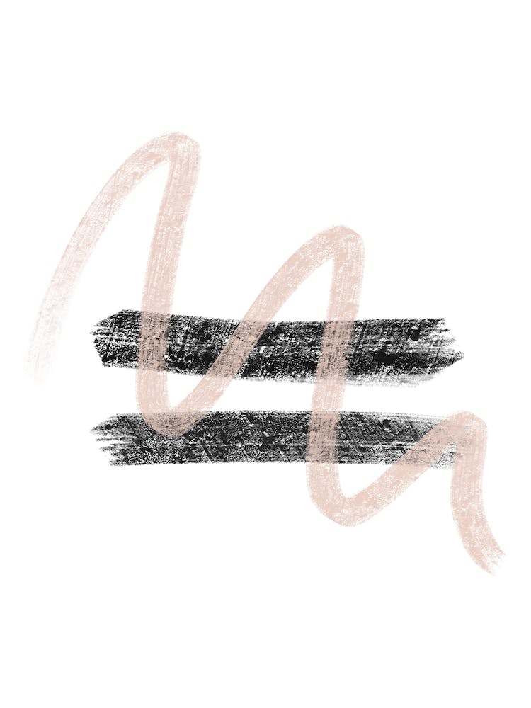Dalia Chalk Pink And Black Line Contrast