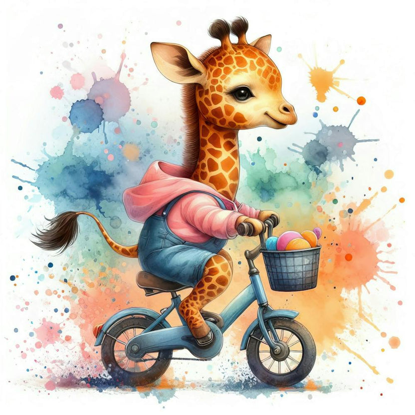 Giraffe On A Bicycle