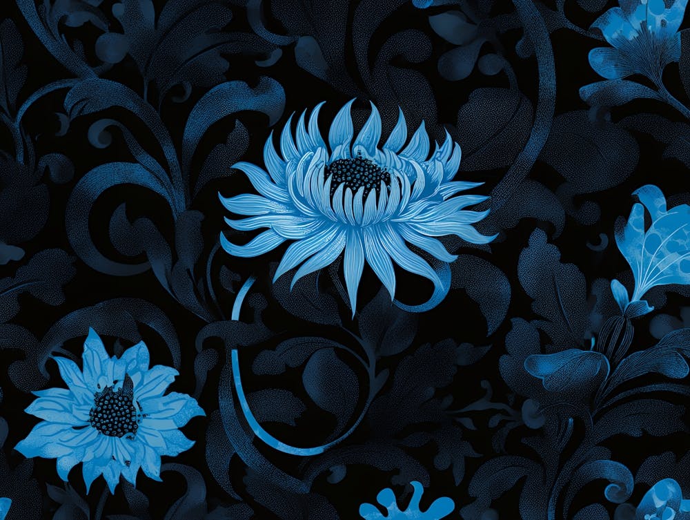 Blue Flowers 4