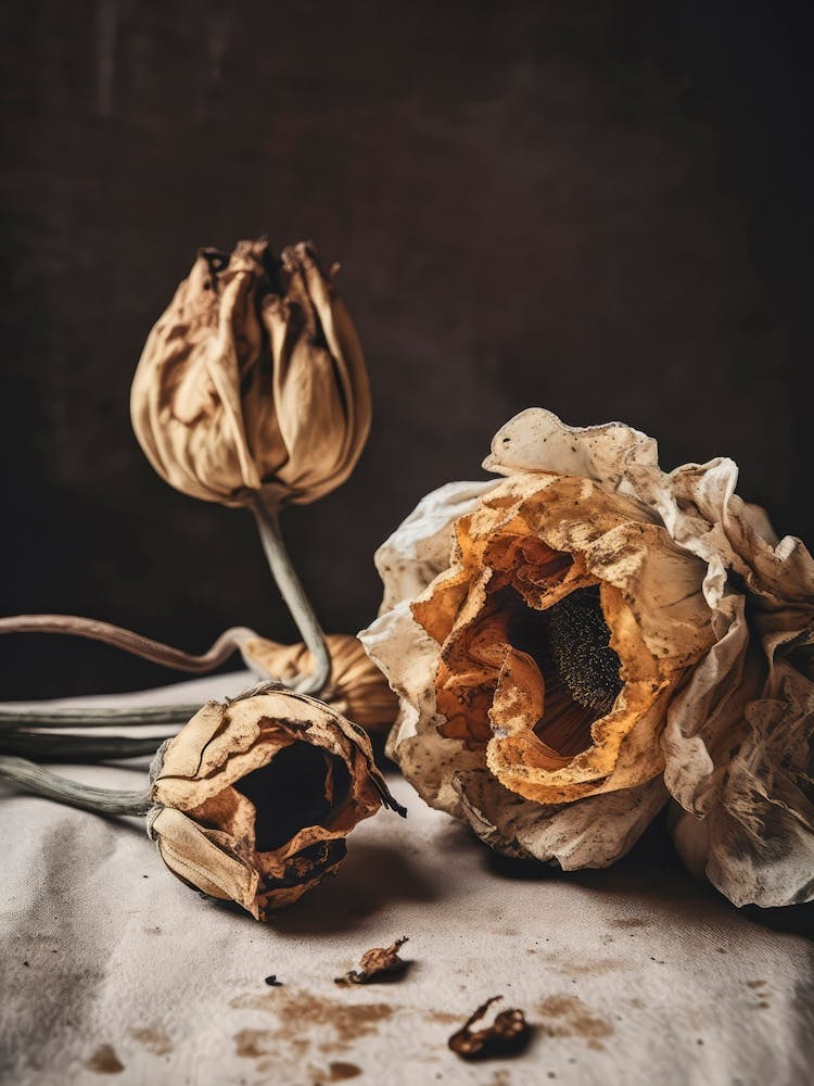 Nature Morte Florale en Gros Plan