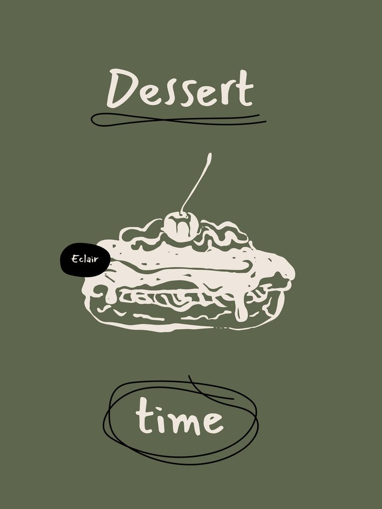 Dessert Time – Modern Pastry Kitchen Wall