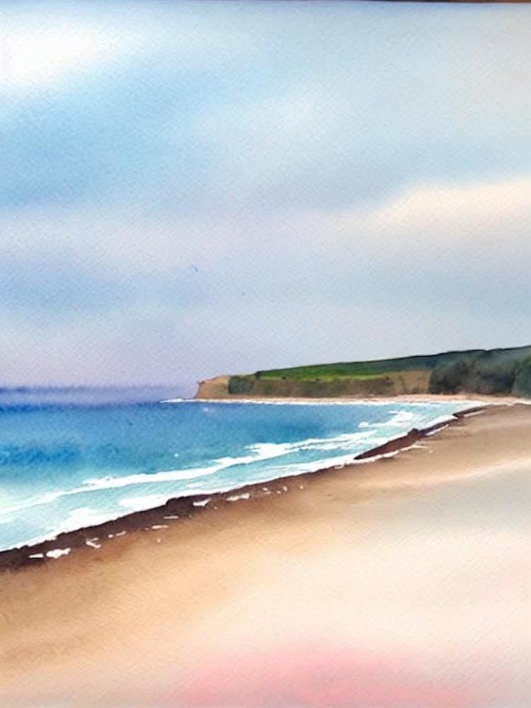 Cromer Beach 2, Norfolk Watercolour