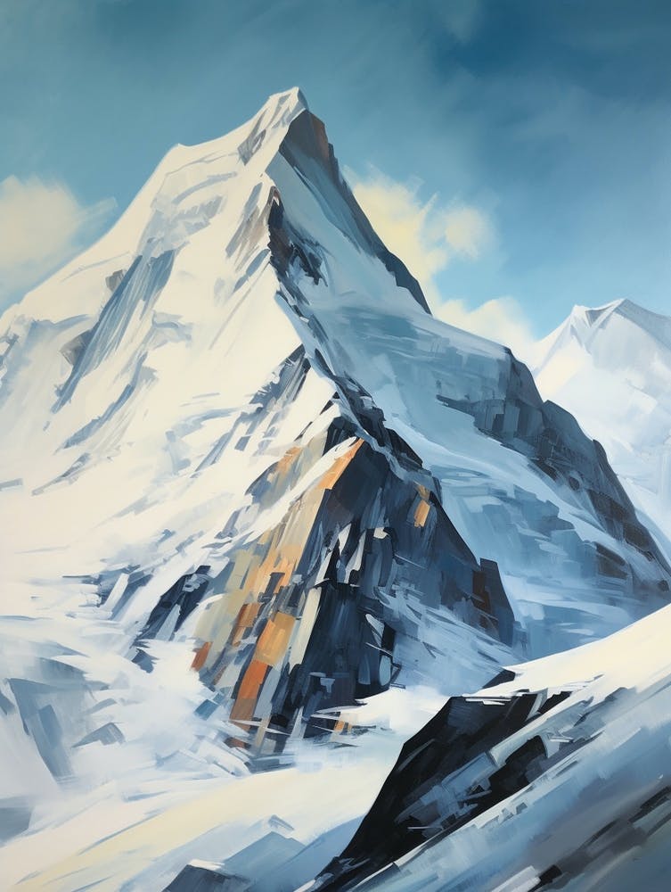 Vinson Massif Antarctica 5 Mountain Painting