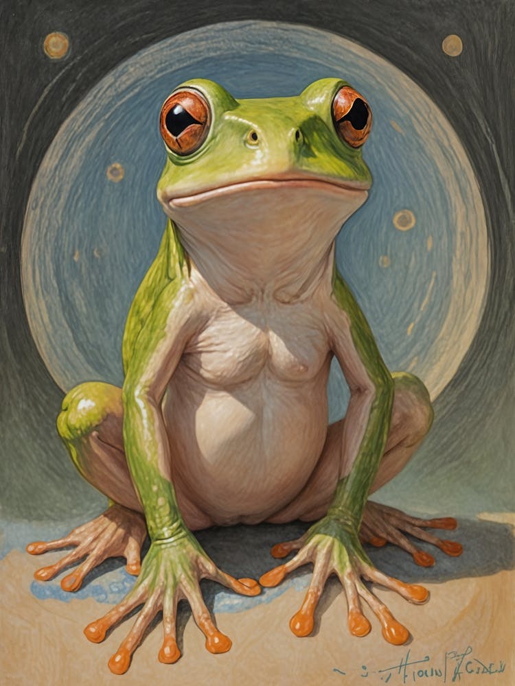 Grüner Frosch