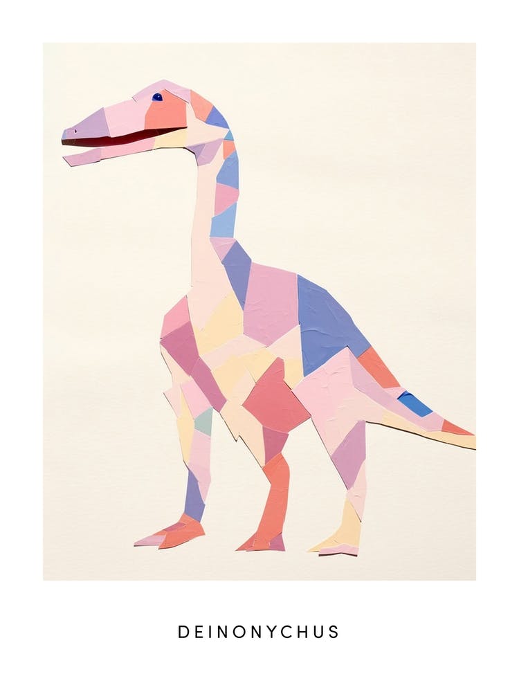 Nursery Dinosaur Art Deinonychus 1 Poster