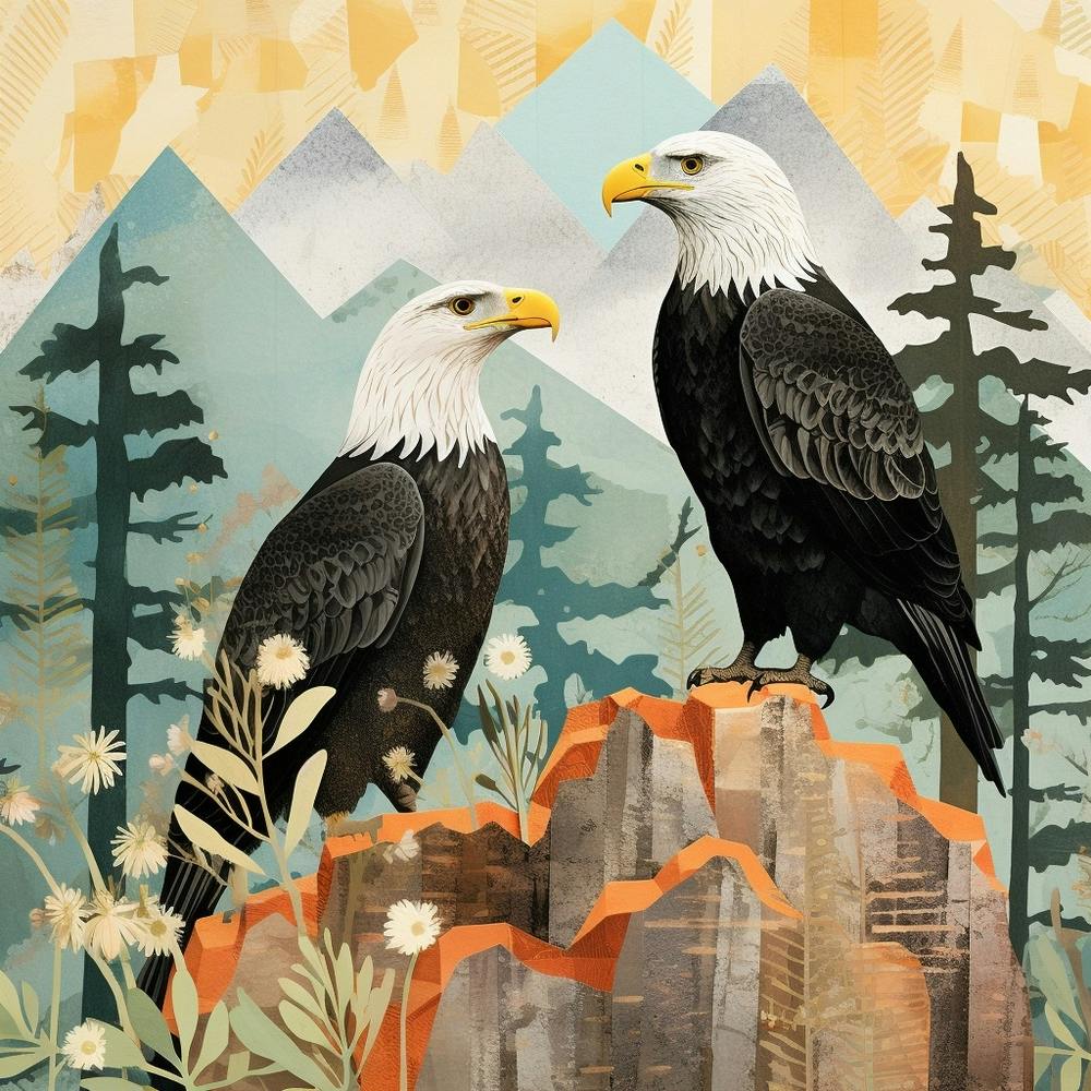 Vogel in der Natur Weißkopfseeadler 3