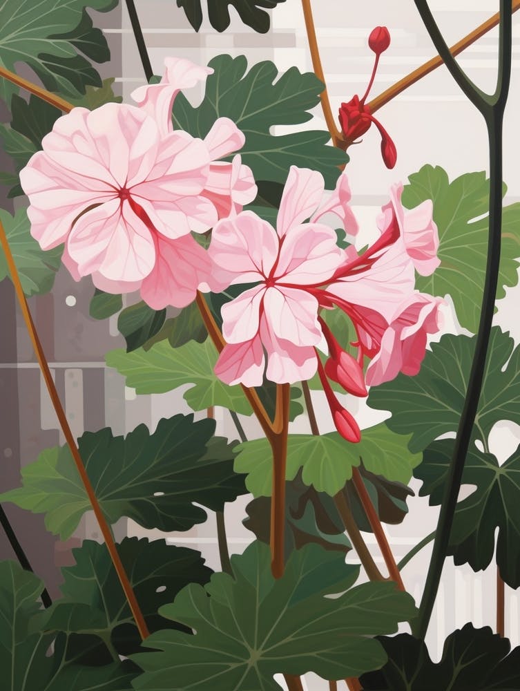 Flower Illustration Geranium 2