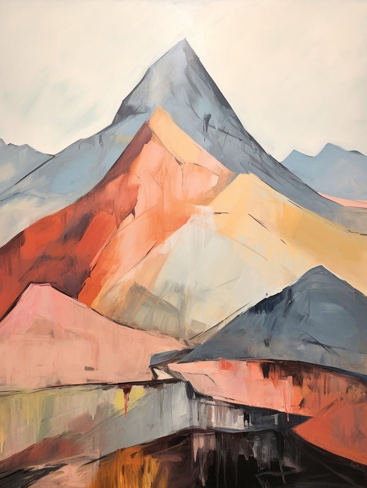 Mount Crillon Usa Mountain Painting