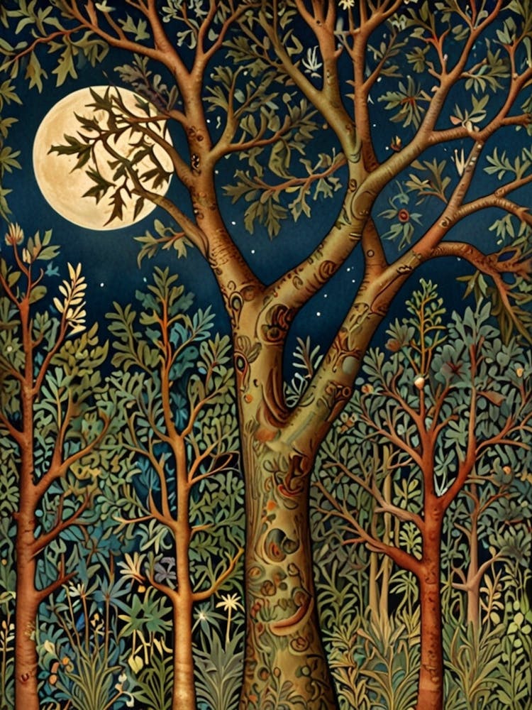 William Morris Moonlight In The Forest 134