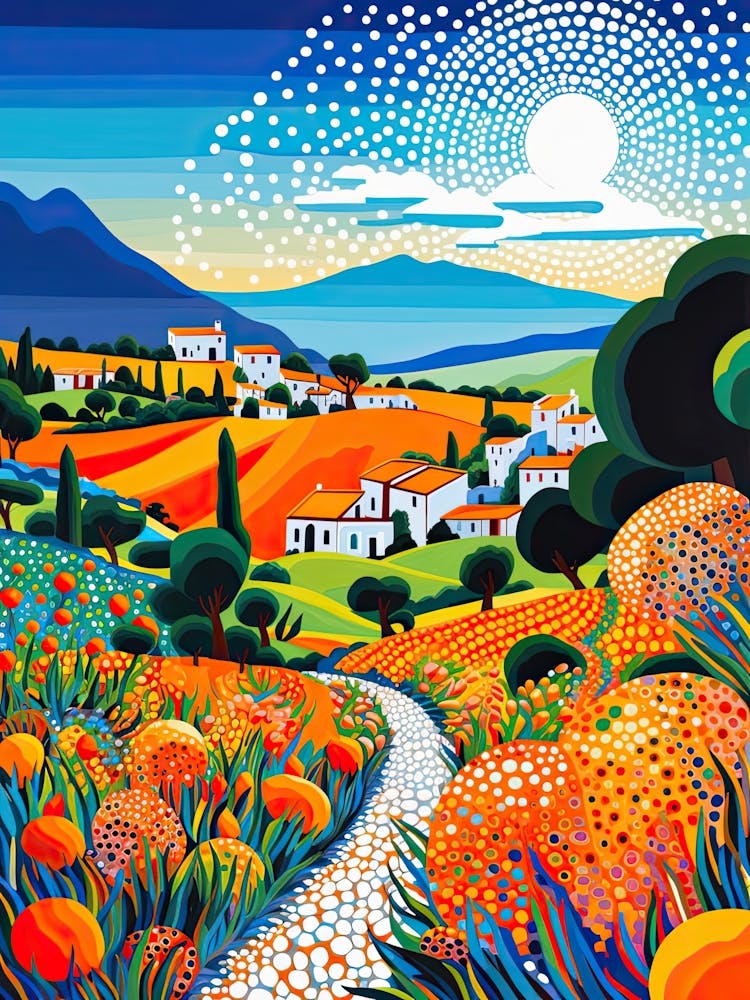 San Vito Lo Capo, Italy, Illustration In The Style Of Pop Art 1