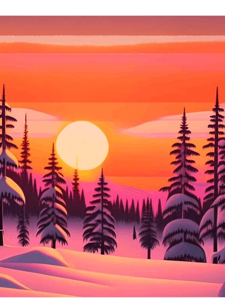 Lapland Retro Sunset 2