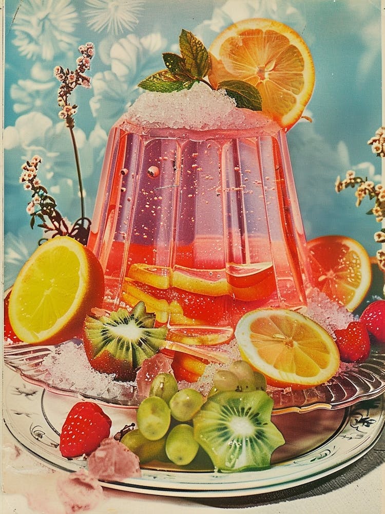 Pink Jelly Retro Collage 1