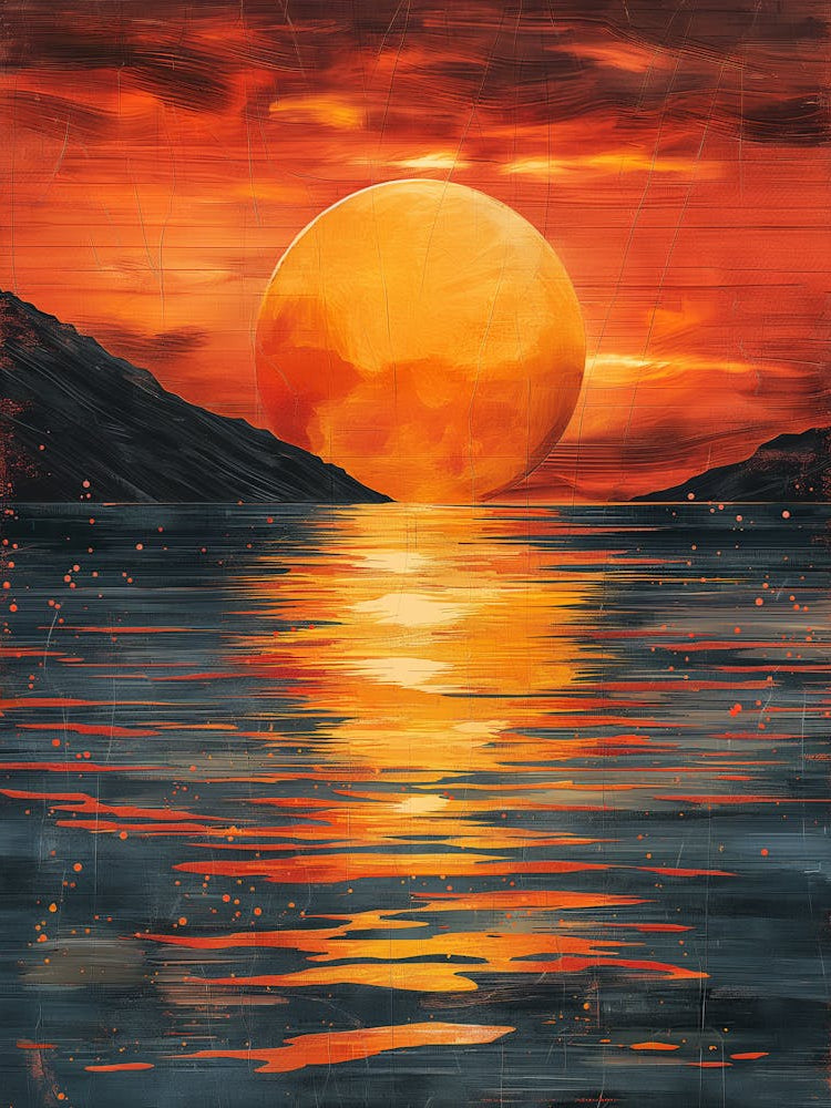 Sunset Over Water 2