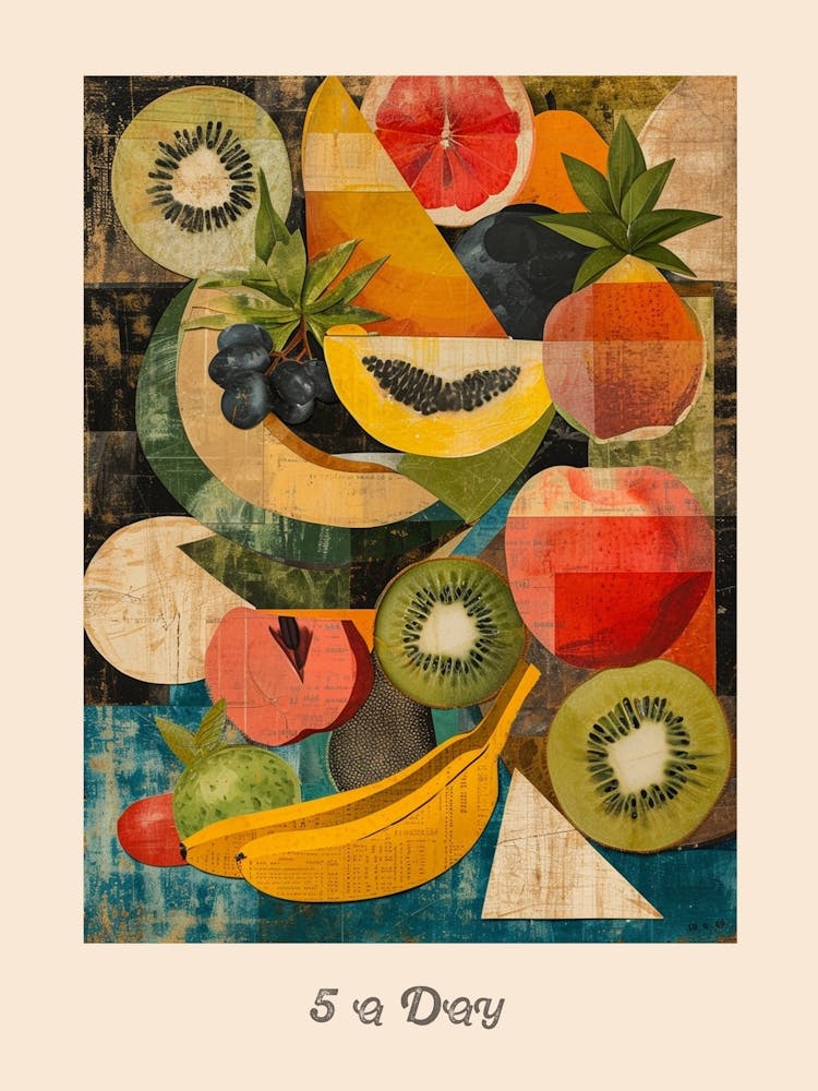 5 A Day Fruit Poster 1