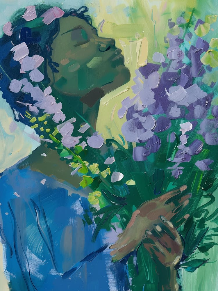 Woman With Flowers