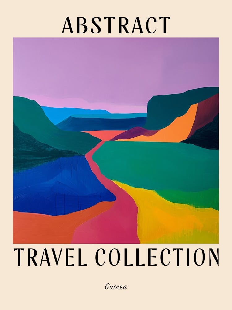 Abstract Travel Collection Poster Guinea 1