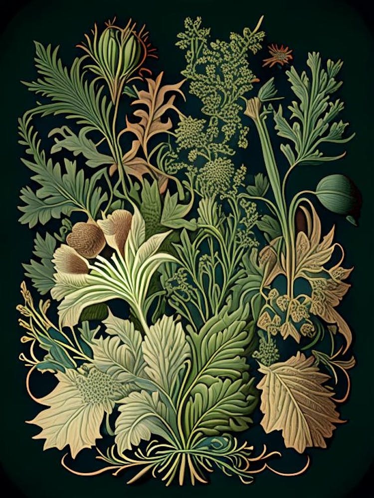 Fo Ti Kraut Botanisches Vintage