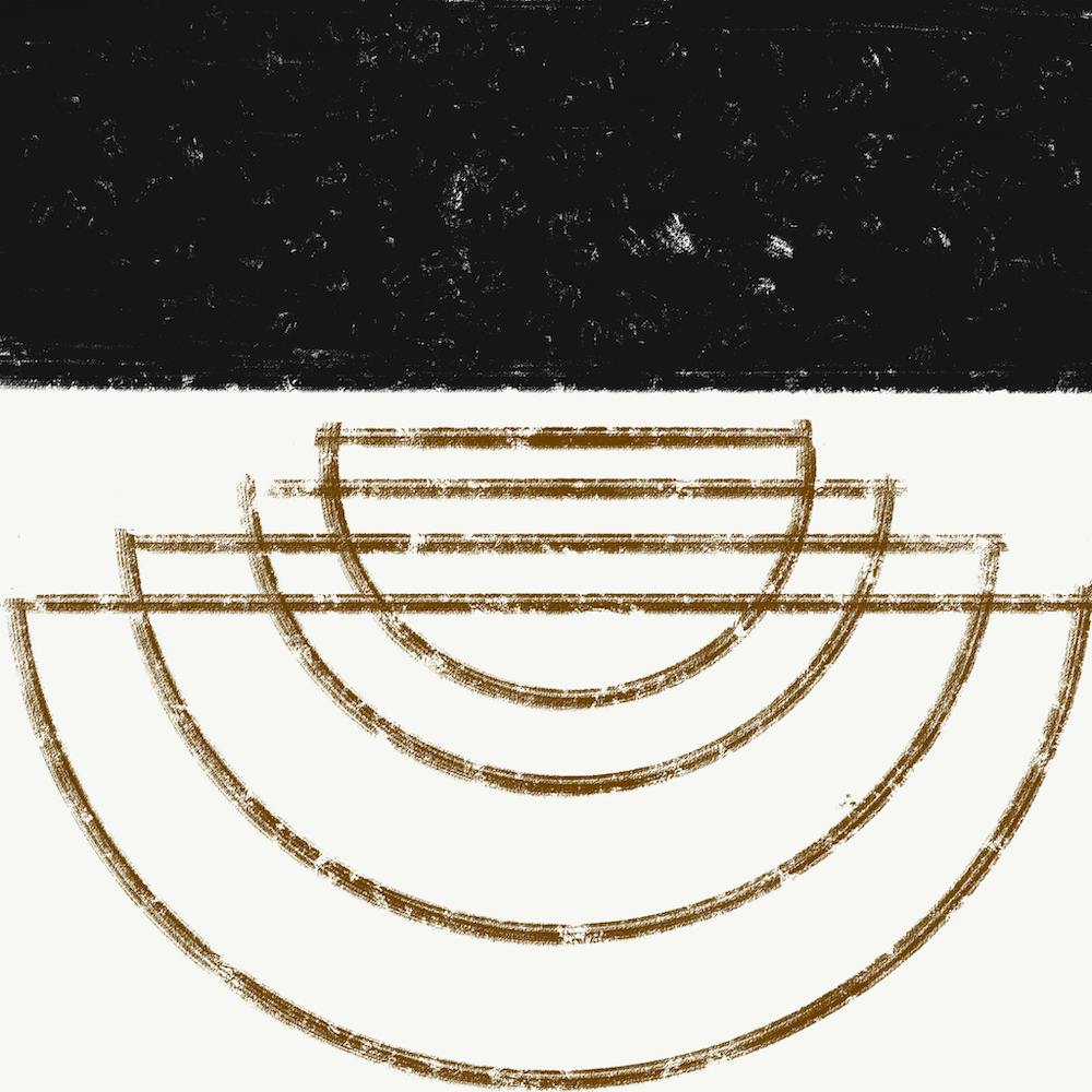 Black and White Mid-Century Modern