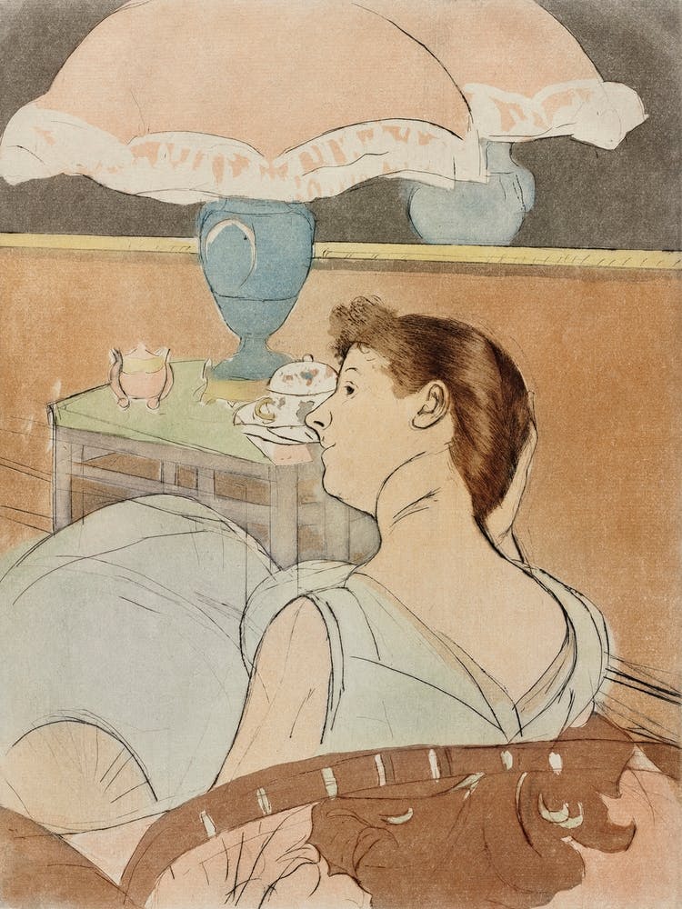 The Lamp (1890–1891), Mary Cassatt