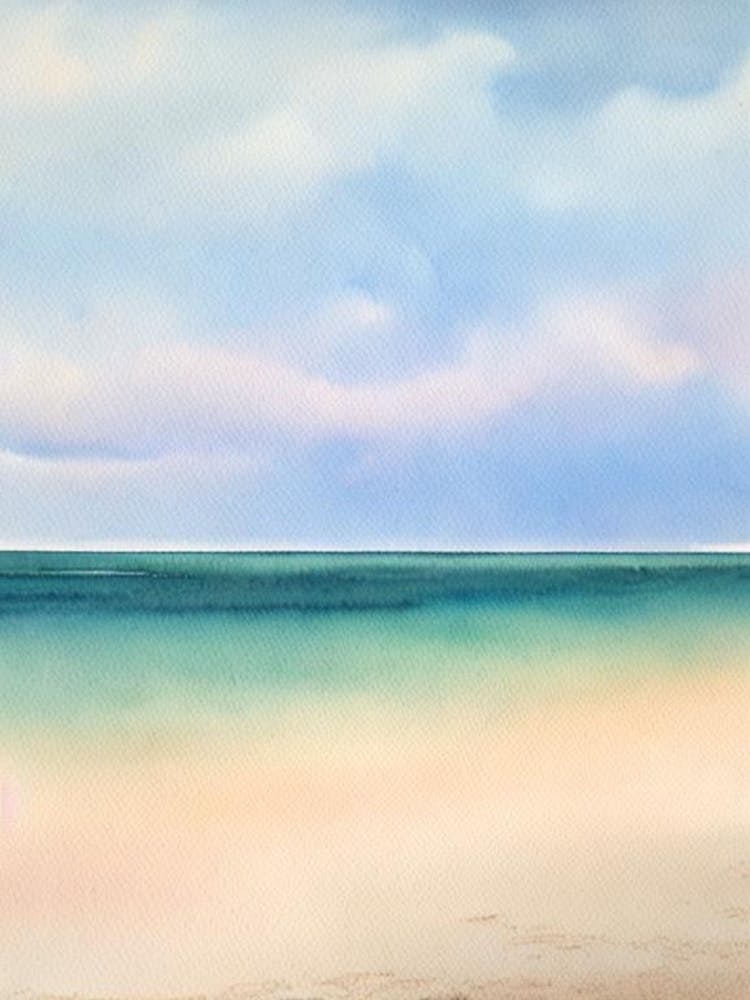 Cable Beach 4, Australia Watercolour