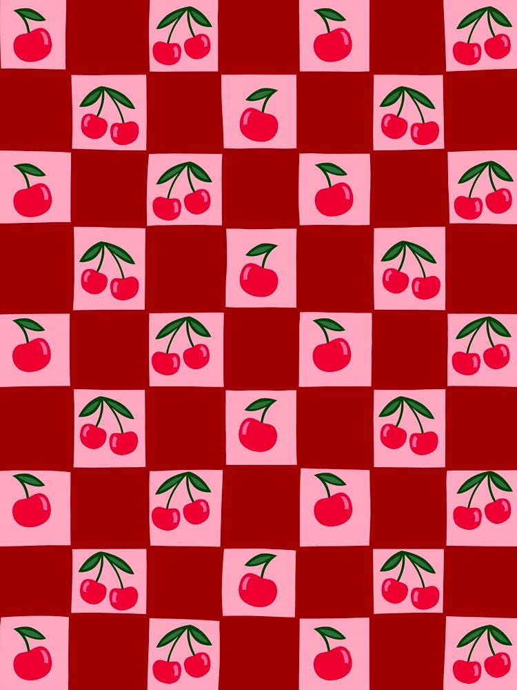 Cherry Checkered Pattern