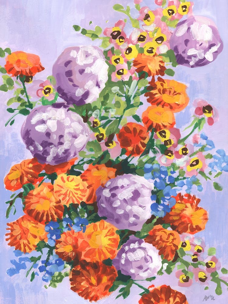 Marigold And Hydrange