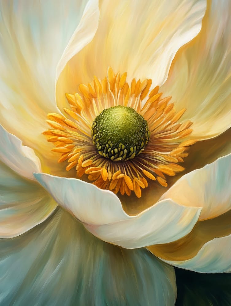 White Peony Flower 1