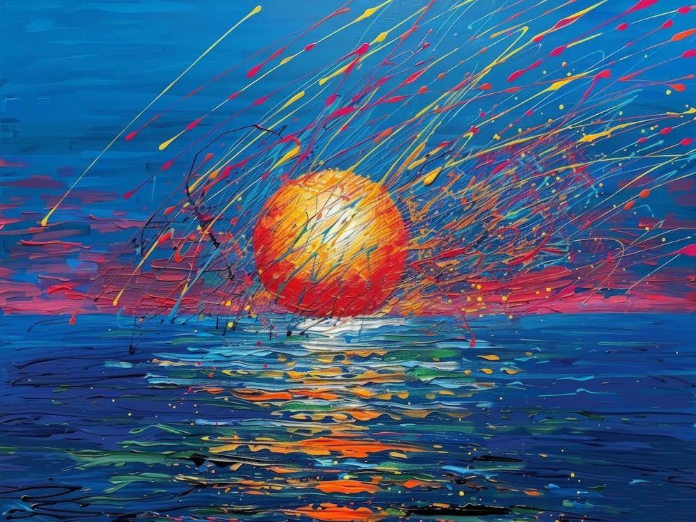 Sunset Over The Ocean 51