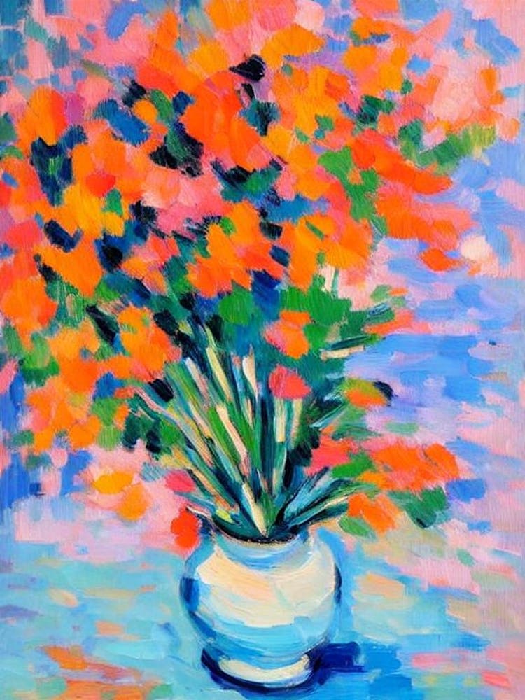 Vaughani Still Life Matisse Inspired Flower