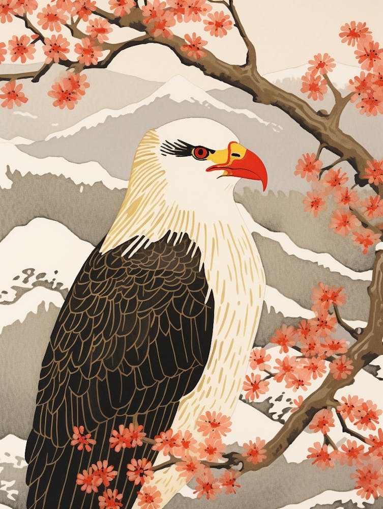 Bird Illustration Crested Caracara 2