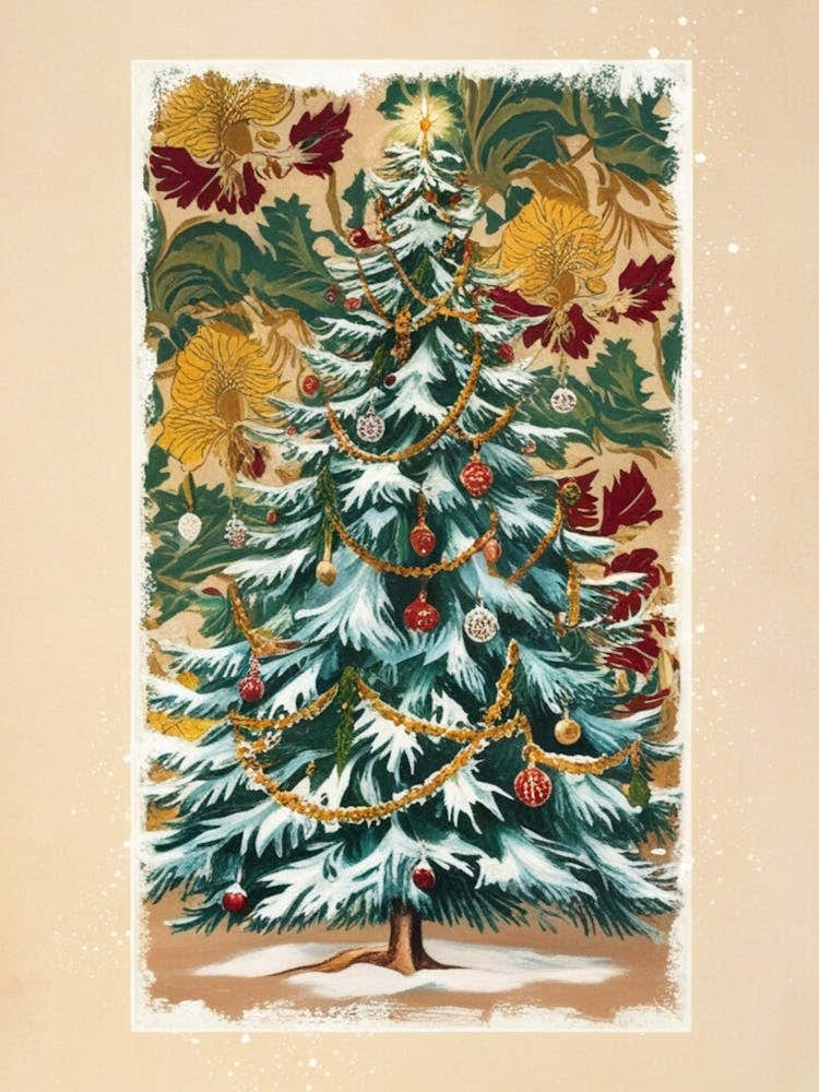 William Morris Christmas Tree 87