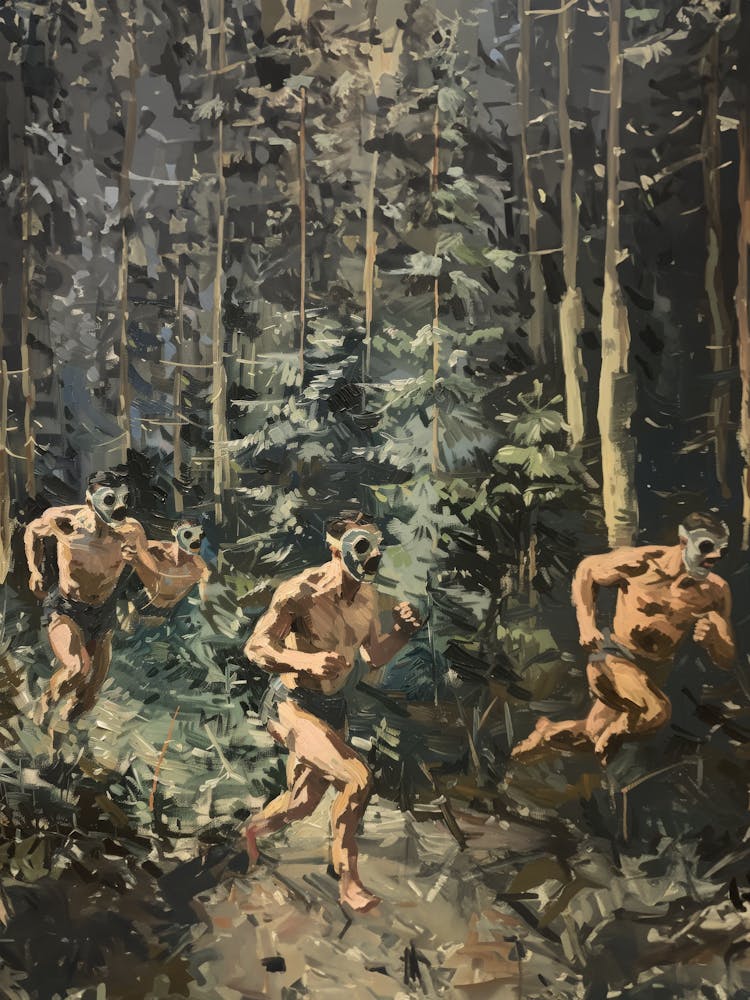 Männer rennen Redwoods 1 Fy V