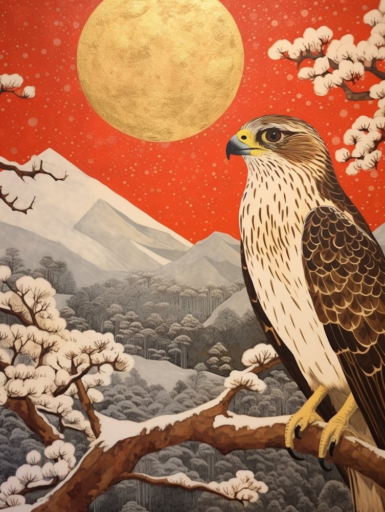 Vogel Illustration Falke 3