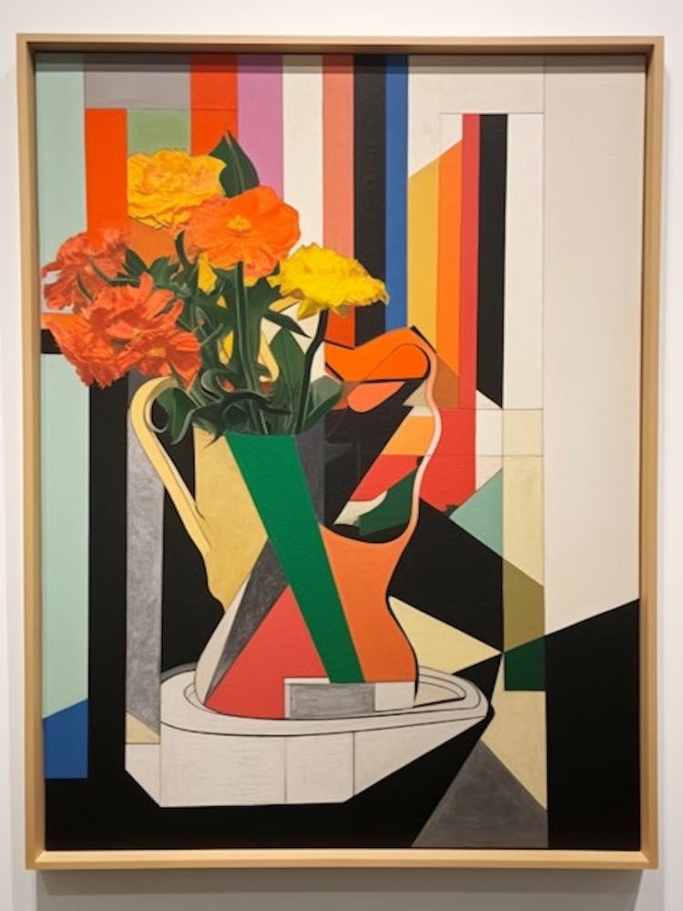 Gladoli Flower Still Life  4 Abstract Expressionist